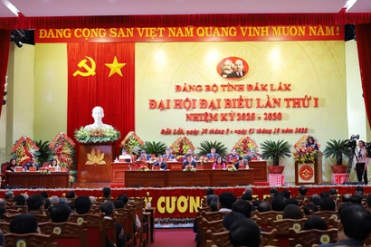 The first Party Congress of Dak Lak province wraps up on October 1. (Photo: VNA)