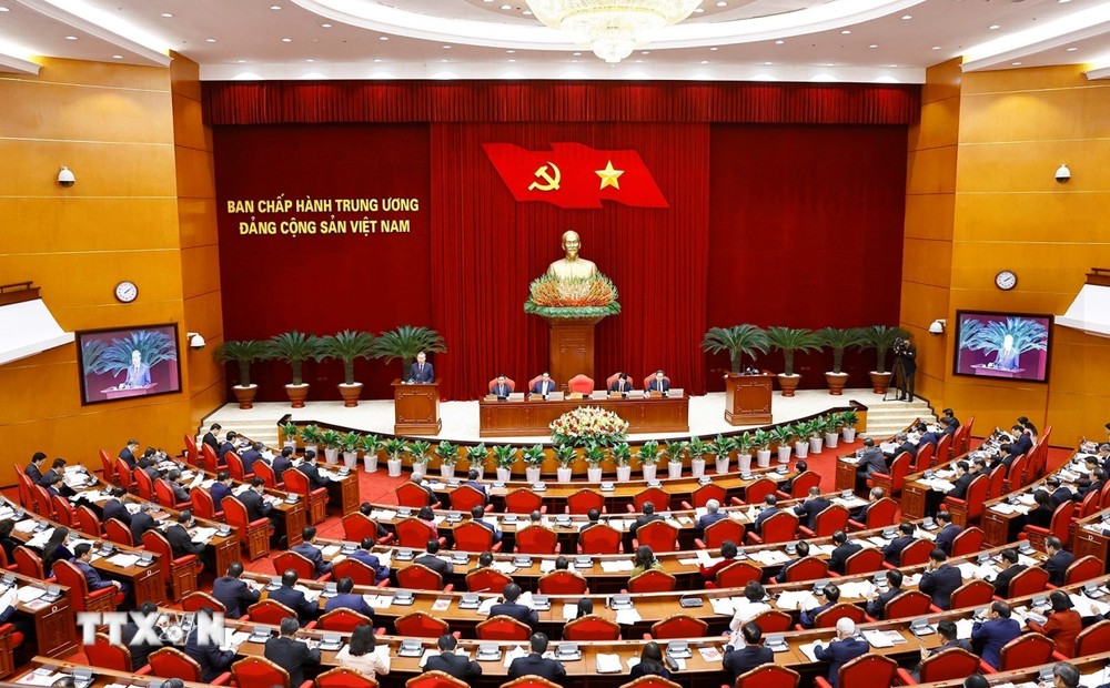 At the opening of the 13th Party Central Committee's plenum (Photo: VNA)
