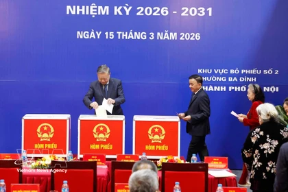 Party General Secretary To Lam casts ballot in Ba Dinh ward, Hanoi
