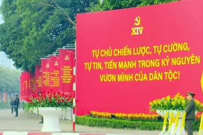 The 14th National Congress of the Communist Party of Vietnam takes place in Hanoi from January 19-25, 2026. (Photo: VNA)
