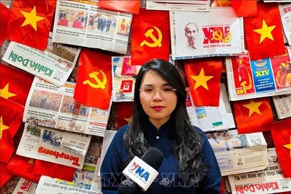 Le Thi Quynh Hoa, a postdoctoral researcher at City University of Hong Kong (Photo: VNA)