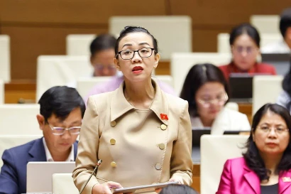 National Assembly deputy Trinh Thi Tu Anh from Lam Dong province. (Photo: VNA)