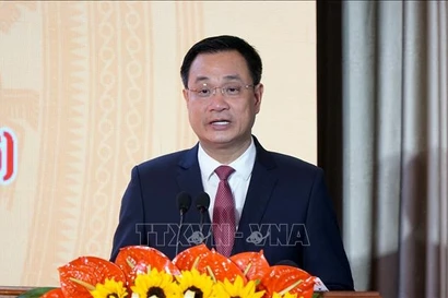 Le Ngoc Quang, member of the Party Central Committee, Secretary of the Da Nang Party Committee, and head of the city’s Party delegation to the 14th National Party Congress. (Photo: VNA)