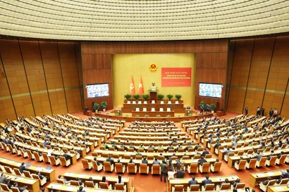 A view of the national conference disseminating and implementing the Resolution of 14th National Party Congress in Hanoi on February 7, 2026 (Photo: VNA)