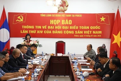 At the press briefing on the 14th National Congress of the Communist Party of Vietnam (CPV) (Photo: VNA)