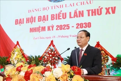 Newly-elected Secretary of the Lai Chau provincial Party Committee for the 2025–2030 term Le Minh Ngan. (Photo: VNA)