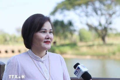 Pham Thi Minh Huong, Vice Chairwoman of the Business Association of Overseas Vietnamese. (Photo: VNA)