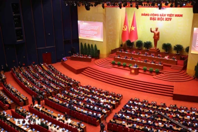 View of the opening session of the 14th National Party Congress. (Photo: VNA)