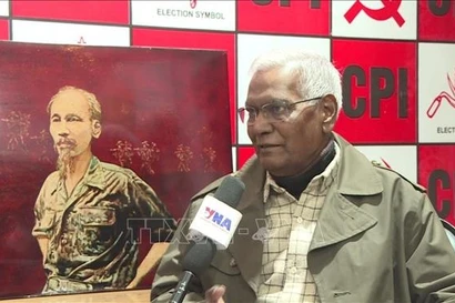 General Secretary of the Communist Party of India (CPI) Doraisamy Raja (Photo: VNA)