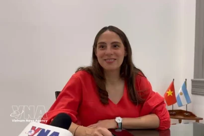 Dr. Nadia Radulovich, an international relations expert and lecturer at the Faculty of Oriental Studies of the under the University of Salvador (USAL) (Photo: VNA)