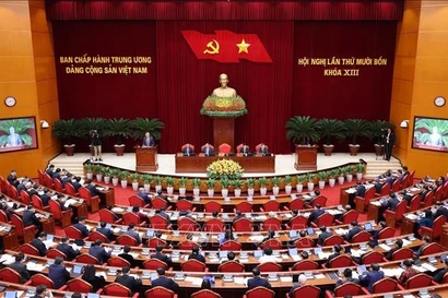 The 14th plenum of the 13th Party Central Committee commences in Hanoi on November 5 morning. (Photo: VNA)