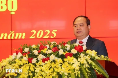 Quan Minh Cuong, Secretary of the Quang Ninh Party Committee and head of the province's delegation to the ongoing 14th National Congress of the Communist Party of Vietnam. (Photo: VNA)