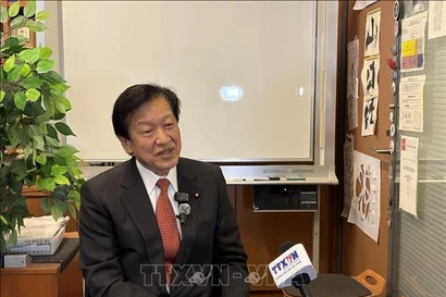 Director-General of the International Bureau of Japan's Liberal Democratic Party (LDP) Yamaguchi Tsuyoshi. (Photo: VNA)