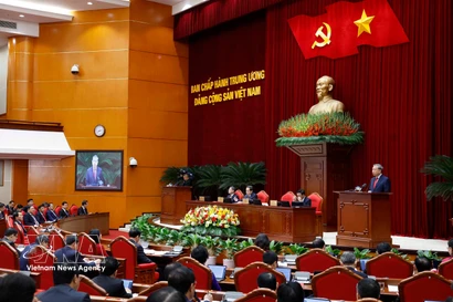 The second meeting of the 14th Party Central Committee opens in Hanoi on March 23. (Photo: VNA)