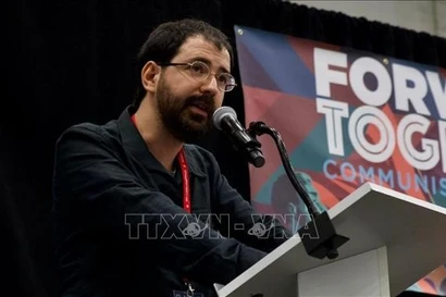 Assaf Talgam, a historian and a journalist of Zo HaDerekh, the official newspaper of the Communist Party of Israel. (Photo: VNA)