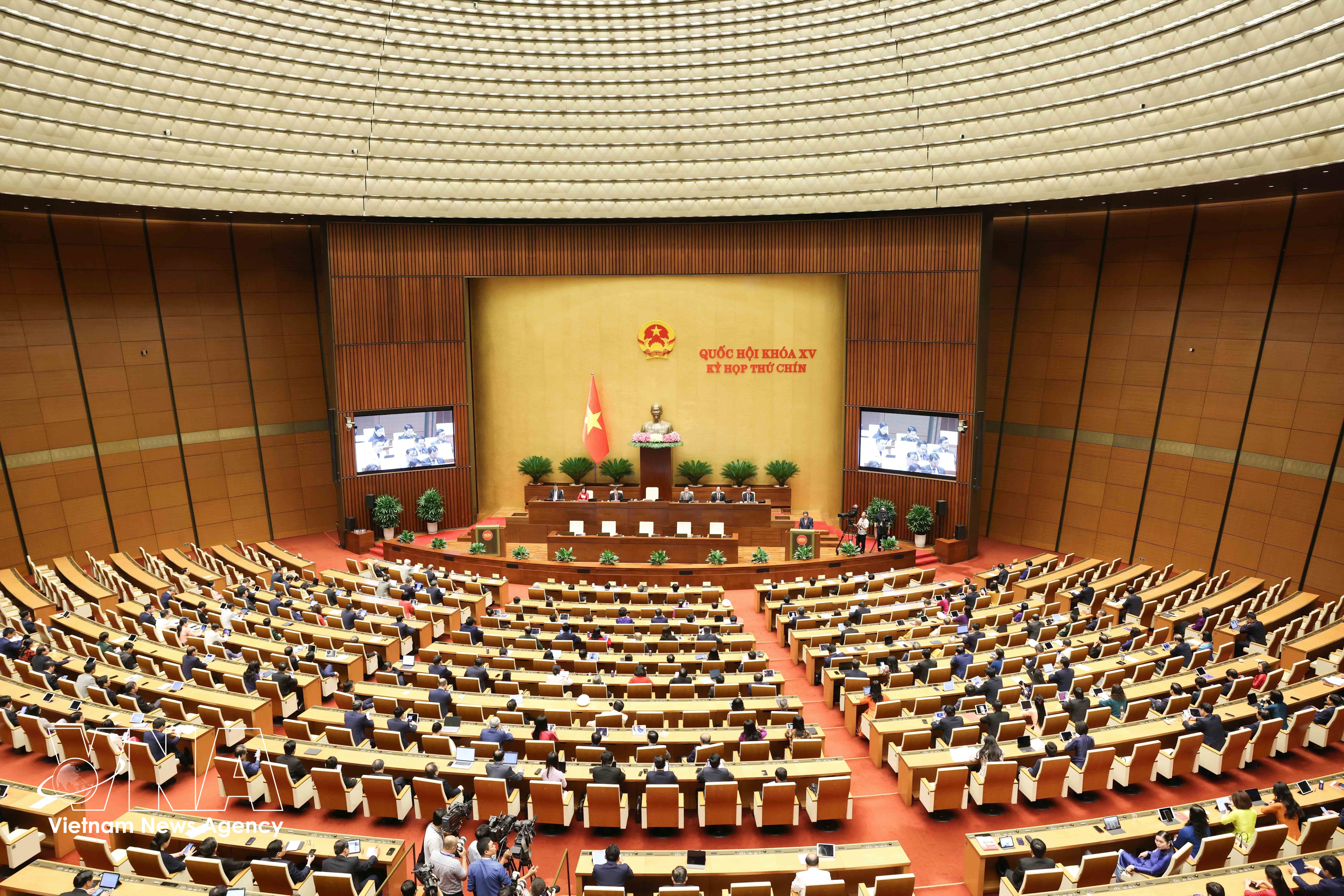 The 9th session of the 15th National Assembly concludes on the morning of June 27, 2025 after more than 30 days of deliberations. (Illustrative photo: VNA) 