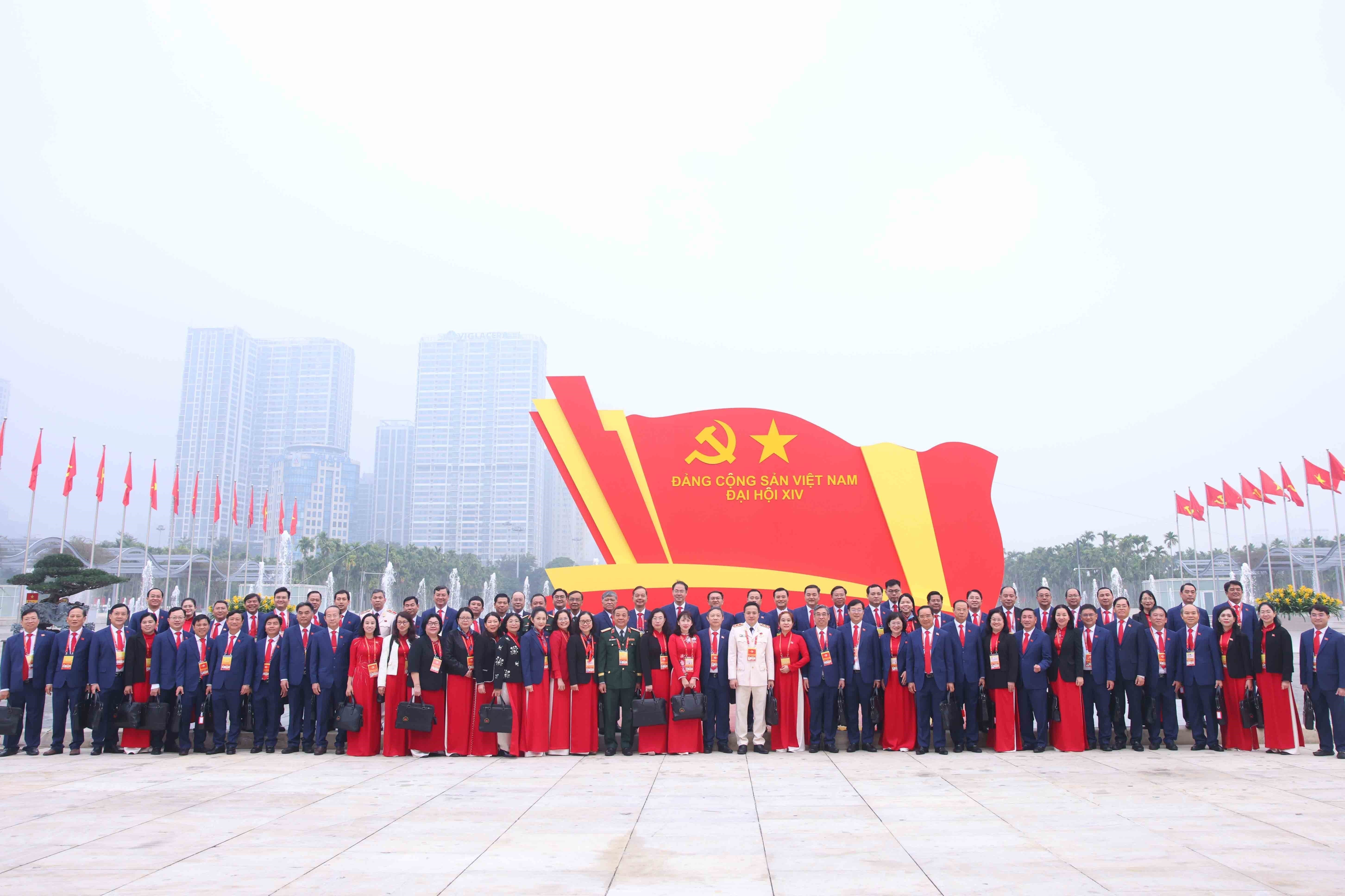 Delegates attending the 14th National Party Congress in Hanoi. (Photo: VNA)