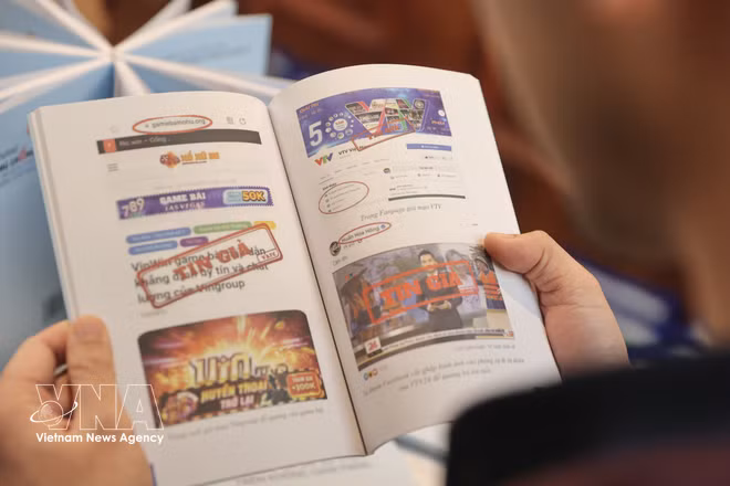 A handbook on combating fake news and misinformation on the Internet (Photo: VNA)