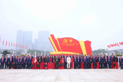 Delegates attending the 14th National Party Congress in Hanoi. (Photo: VNA)