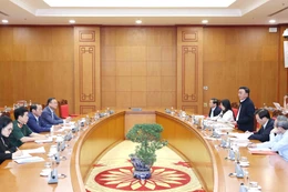 The meeting of the sub-committee for the organisation of the 14th National Party Congress on October 24 (Photo: VNA)