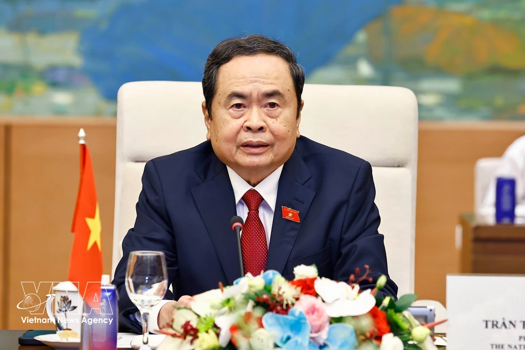 Chairman of the National Assembly and Chairman of the National Election Council Tran Thanh Man. (Photo: VNA)