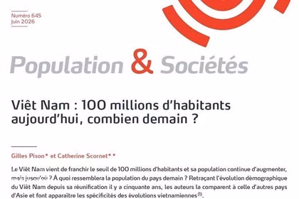Vietnam's demographic transition lays foundation for long-term development: French study