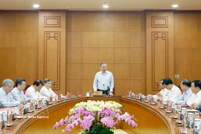 Party General Secretary To Lam speaks at the working session with the Party Central Committee’s Commission for Internal Affairs and relevant agencies on March 2. (Photo: VNA)