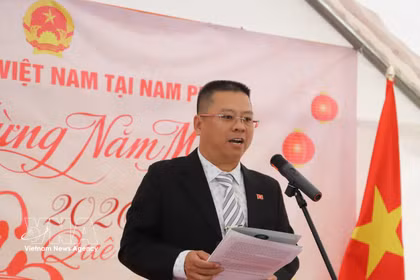Le Hoai Nam, head of the liaison board of the Vietnamese community in South Africa (Photo: VNA)