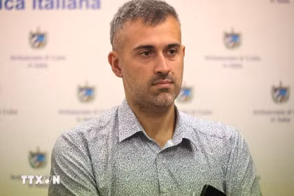 Giulio Chinappi, Asia Regional Director of Italian publishing house Anteo Edizioni (Photo: VNA)