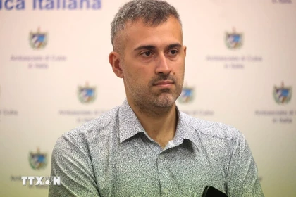 Giulio Chinappi, Asia Regional Director of Italian publishing house Anteo Edizioni (Photo: VNA)