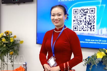 Nguyen Thi Thuy, a Vietnamese national residing and working in Ramat Gan (Photo: VNA)