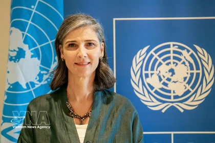 UNDP Resident Representative in Vietnam Ramla Khalidi (Photo published by VNA)