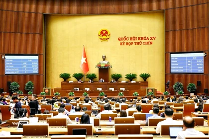 The National Assembly passes the law amending and supplementing several articles of the Criminal Code. (Photo: VNA_ 
