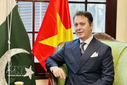 Pakistani Ambassador to Vietnam Kohdayar Marri (Photo: VNA)