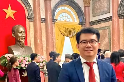 Pham Khanh Nam, Editor-in-Chief of Huong Viet Magazine in Germany (Photo published by VNA)