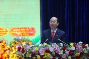 Secretary of the Ca Mau provincial Party Committee for the 2025-2030 tenure Nguyen Ho Hai speaks at the congress (Photo: VNA)