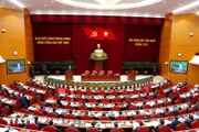 At the first session of the 14th Party Central Committee (Photo: VNA)