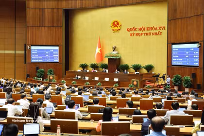 An overview of the first session of the 16th National Assembly. (Photo: VNA)