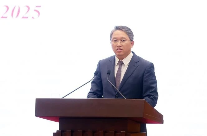 Party Central Committee member and Minister of Justice Nguyen Hai Ninh speaks at the event (Photo: VNA)