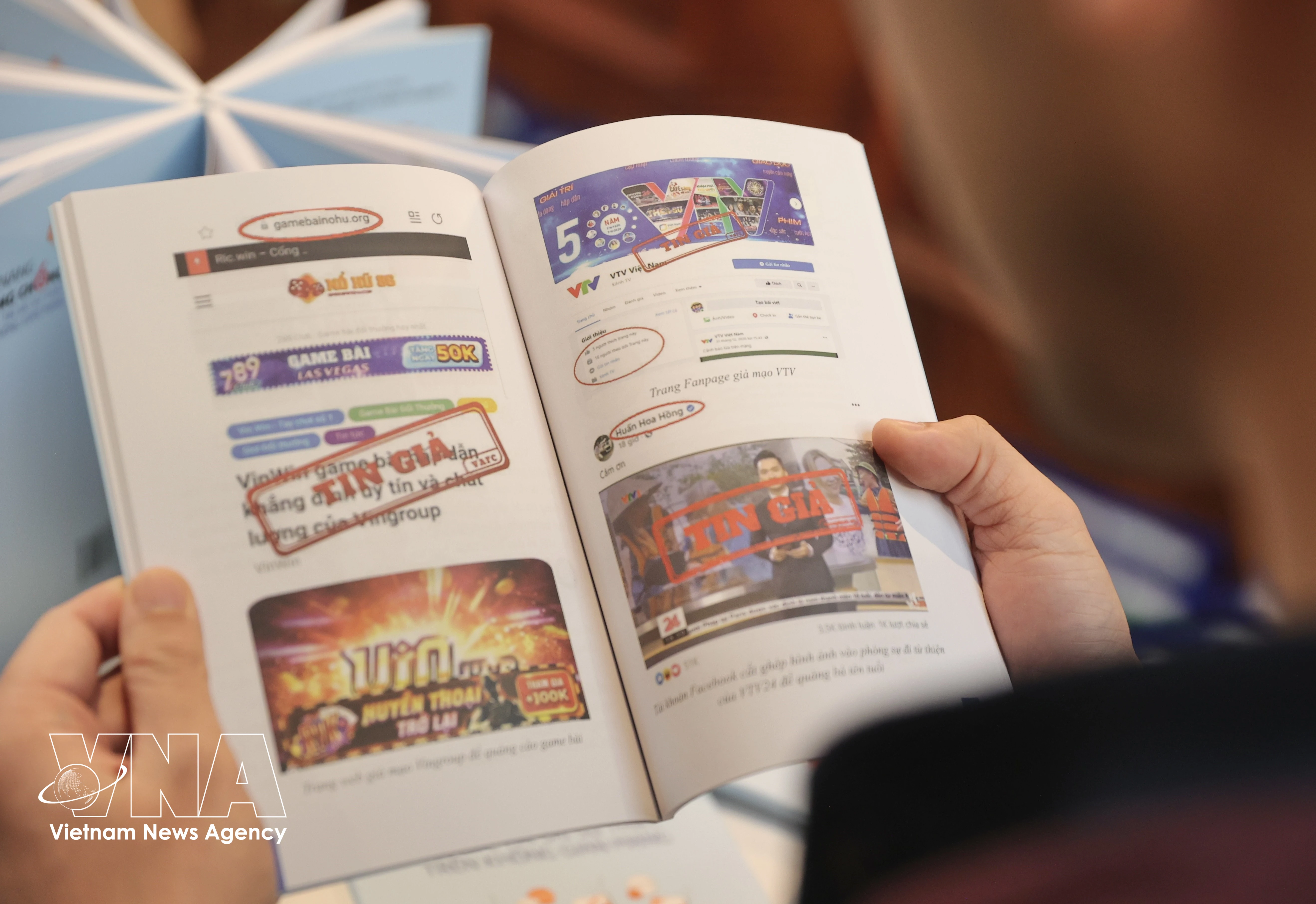 A handbook on combating fake news and misinformation on the Internet (Photo: VNA)