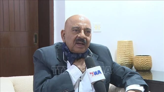 Former Indian Deputy National Security Adviser S.D. Pradhan (Photo: VNA)