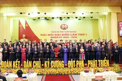 Tuyen Quang province's Party Committee for the 2025–2030 term makes debut (Photo: VNA)