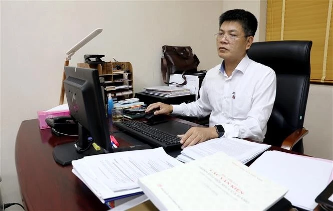 Nguyen Ngoc Hoan, Vice Secretary of the Party Committee and Deputy Director of Hung Yen Petroleum One Member Limited Liability Company (Photo: VNA)