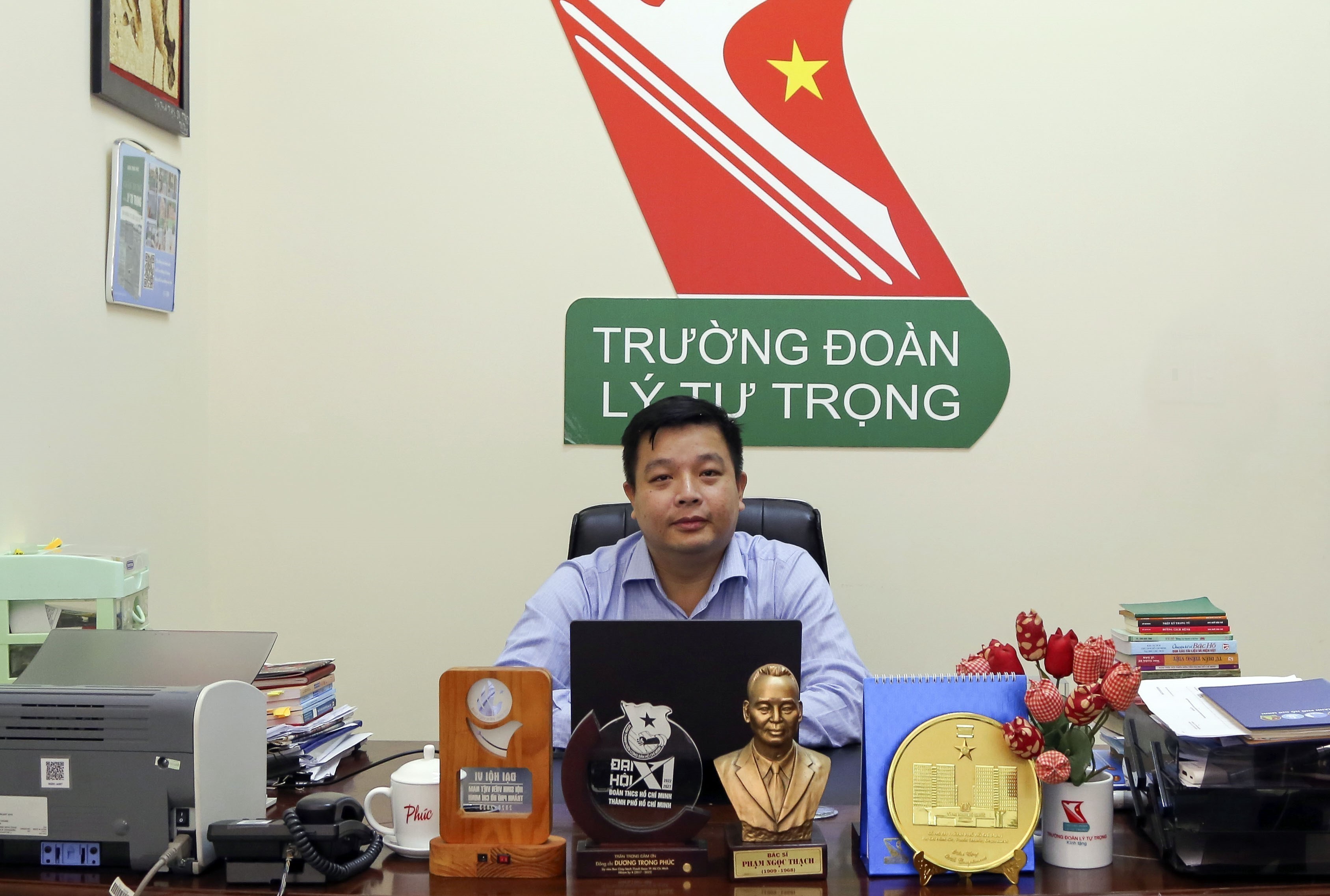 Duong Trong Phuc, deputy rector of Ly Tu Trong communist youth union school. (Photo: VNA