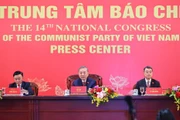 Party General Secretary To Lam speaks at an international press conference announcing the results of the 14th National Party Congress on the afternoon of January 23. (Photo: VNA)