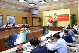 National Assembly Tran Thanh Man chairs the fourth conference of the National Assembly Party Committee for 2025–2030 term on March 16. (Photo: VNA)