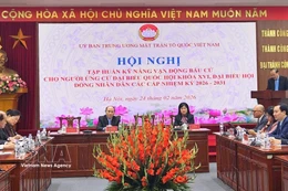 An overview of the training conference in Hanoi on February 24 (Photo: VNA)