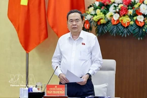Chairman of the National Assembly (NA) Tran Thanh Man speaks at the fourth meeting of the NA Party Committee for the 2025–2030 term in Hanoi on March 16. (Photo: VNA)