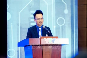 Nguyen Hoai Dam, secretary of the youth union of Vietnam Television. (Photo: VNA)