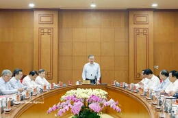 Party General Secretary To Lam speaks at the working session with the Party Central Committee’s Commission for Internal Affairs and relevant agencies on March 2. (Photo: VNA)
